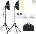2Pack Professional Softbox Lighting Kit, Continuous Lighting by mmcrz