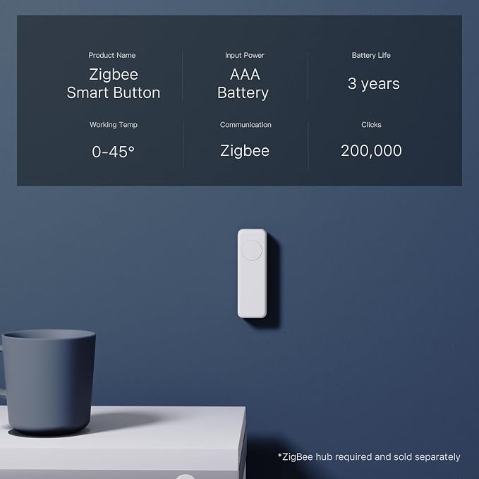 THIRDREALITY ZigBee Smart Button, 3-Way Remote Control, Require Zigbee hub - Image 2