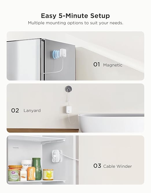 GoveeLife Refrigerator Freezer Thermometer 1 Pack, Smart APP Alerts - Image 6