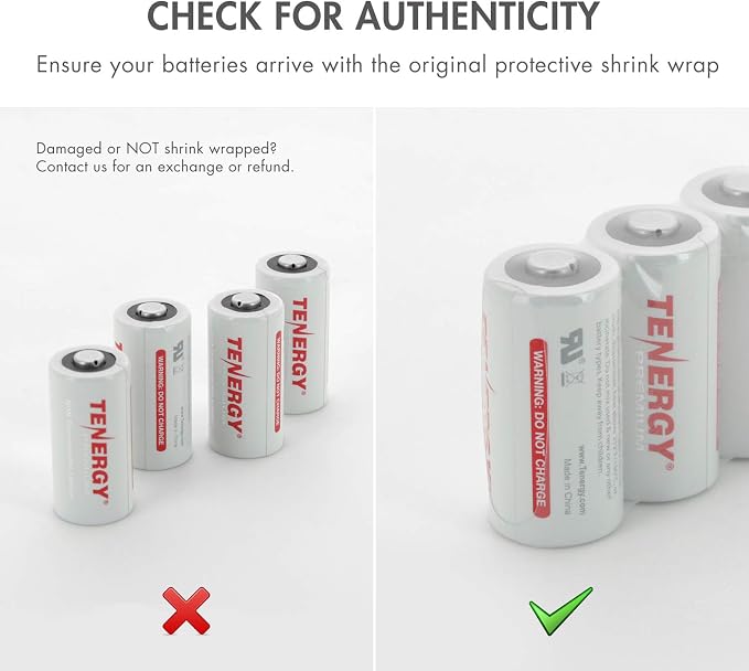 Tenergy Premium 40 Pack NonRechargeable CR123A 3V Lithium Battery, Primary - Image 8