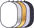 5 in 1 Portable 35"x47"/ 90x120cm Oval Collapsible Multi Disc Photography by TRUMAGINE