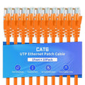 Cat6 Ethernet Cable 1 Feet 10 Pack Network RJ45 Cat6 Internet Patch Cable by XANHAM