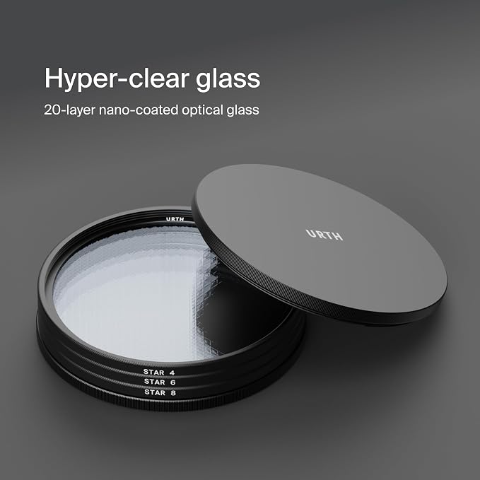Urth 77mm 3-in-1 Star Lens Filter Kit — 4, 8 Point Starburst Effects - Image 3