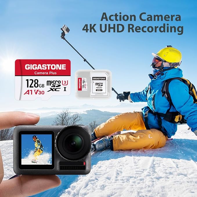 GIGASTONE 128GB Micro SD Card 2-Pack, Camera Plus, Compatible - Image 4