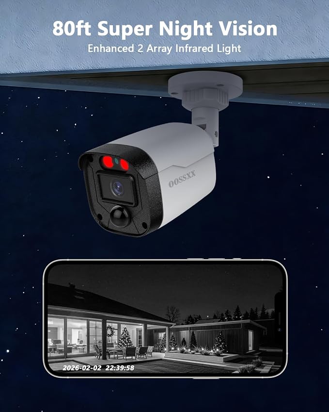 5MP Wired Security Camera System Outdoor, 8CH DVR - Image 6