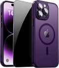 for iPhone 14 Pro Case with Privacy Screen Protector and Camera Protection by ZOZDOKG