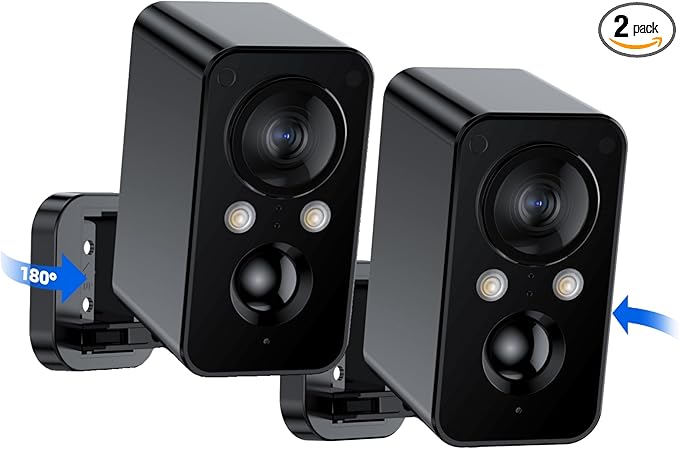 BECAMSO 2Packs Security Cameras Wireless Outdoor: 180° Horizontal Cameras by Unknown