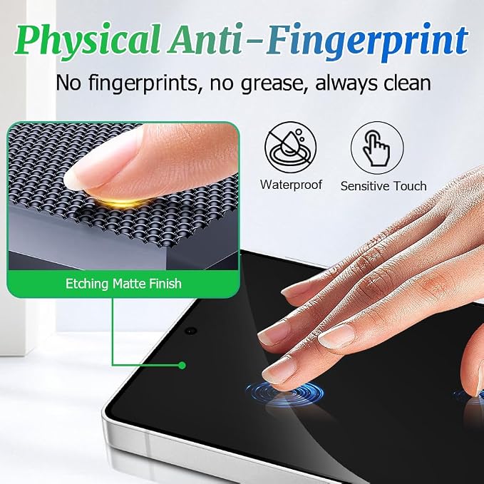 2 Pack Galaxy S26 Plus Anti spy Privacy Screen Protector, 9H Tempered Glass - Image 7
