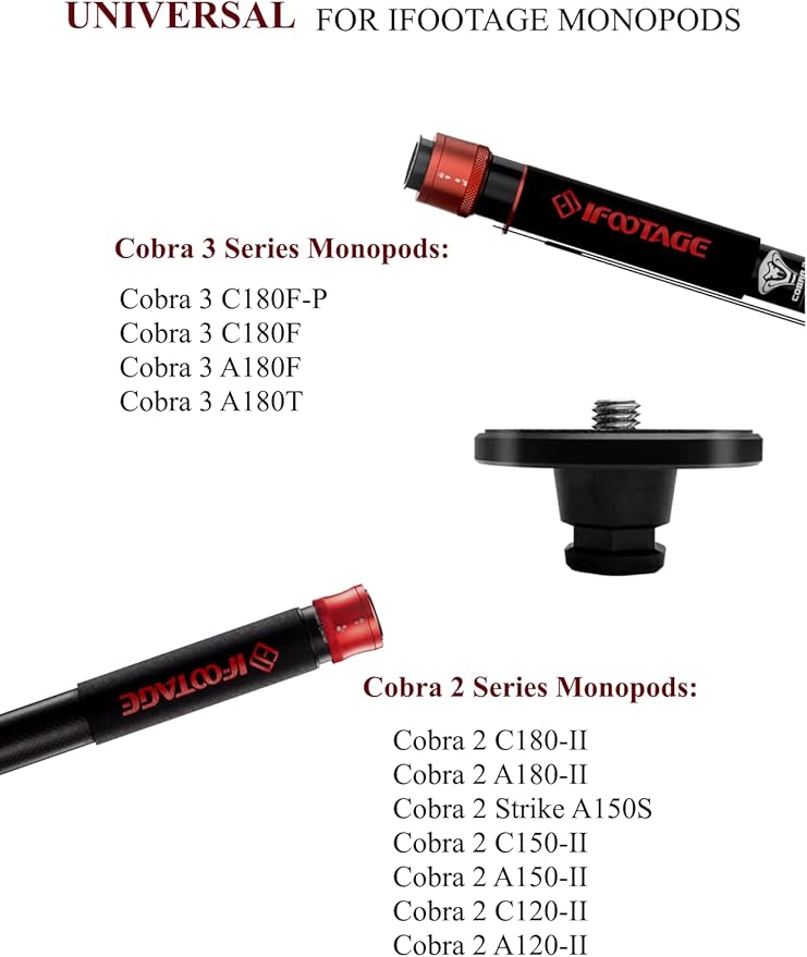 IFOOTAGE Quick Release Plate, Genuine Cobra 3 / Cobra 2 Quick Release Plate - Image 2