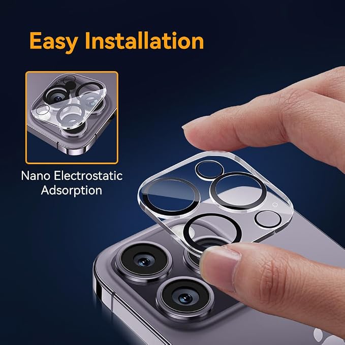 Camera Lens Protector for iPhone 16 pro 6.3 / iPhone 16 pro max 6.9, 9H - Image 5