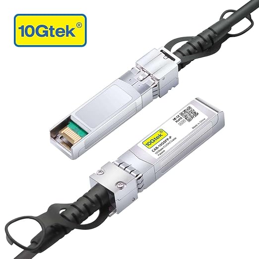 10Gtek SFP+ DAC Twinax Cable - 10G SFP+ Direct Attach Copper Patch Cable - Image 2