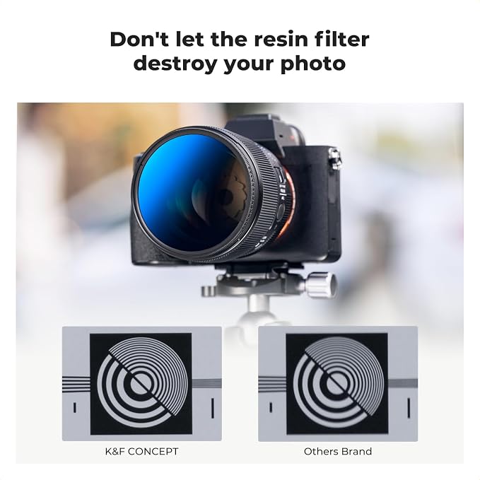 K&F Concept 62mm UV/CPL/ND Lens Filter Kit-18 Multi-Layer Coatings, UV Filter + - Image 7