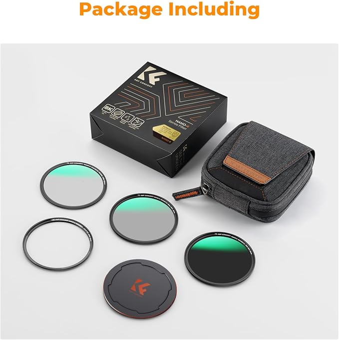 K&F CONCEPT 55mm Magnetic CPL+ND8+ND64+Magnetic Basic Ring+Lens Cap Camera Lens - Image 7