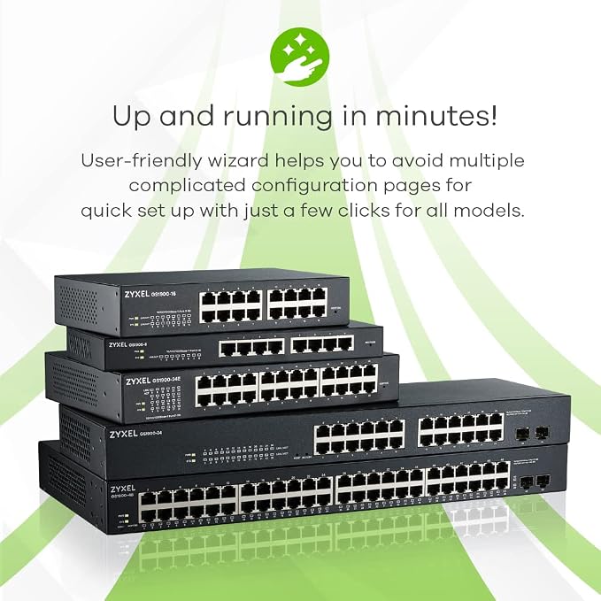 Zyxel 48 Port Ethernet Switch | Smart Managed Gigabit Network Switch | 48x GbE - Image 4