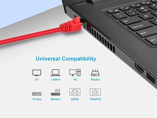 Monoprice Cat6A 7ft Red Patch Cable Double Shielded 26AWG 10G Pure Bare Copper - Image 6