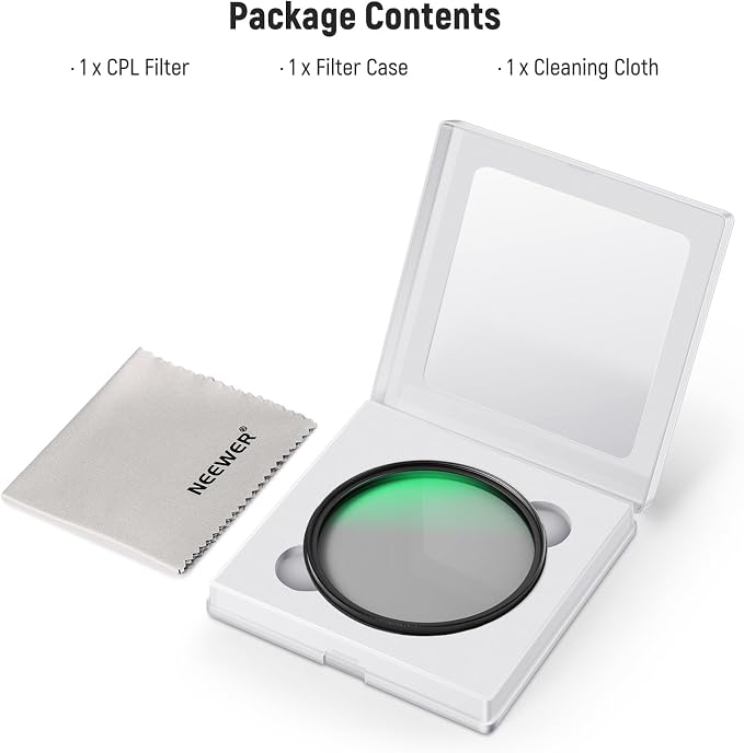 NEEWER 82mm Polarizer Filter, 24 Layer Multi Resistant Nano Coated MC CPL - Image 8