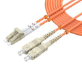 Multimode Duplex OM1 Fiber Patch Cable LC/UPC to SC/UPC 50M/164FT Fiber Optic by lidkew