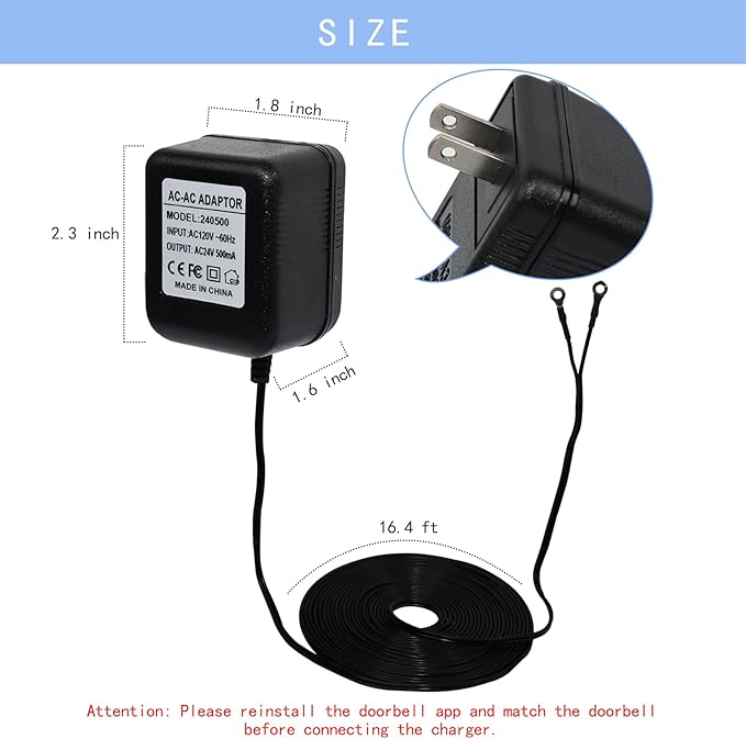 24V Transformer Doorbell Power Adapter Compatible - Image 5