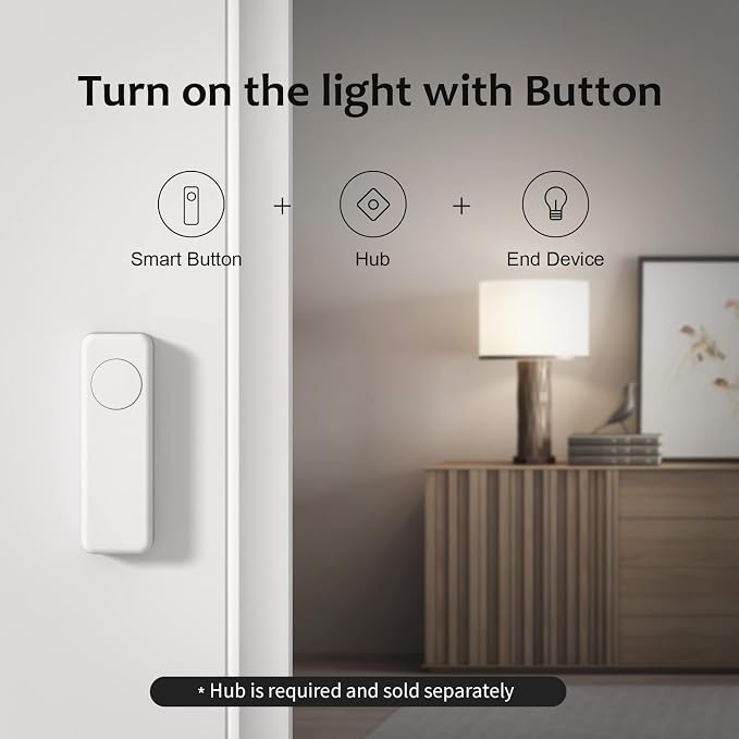 THIRDREALITY ZigBee Smart Button Yellow, 3-Way Remote Control, Require Zigbee - Image 4