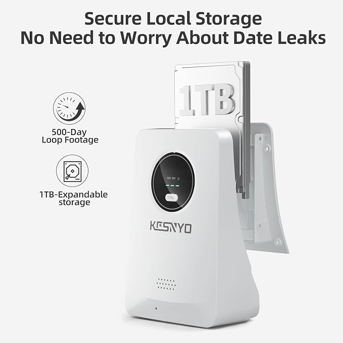 Solar Security Cameras Wireless Outdoor, 4MP Solar Powered, 6 Cam kit, Color - Image 3