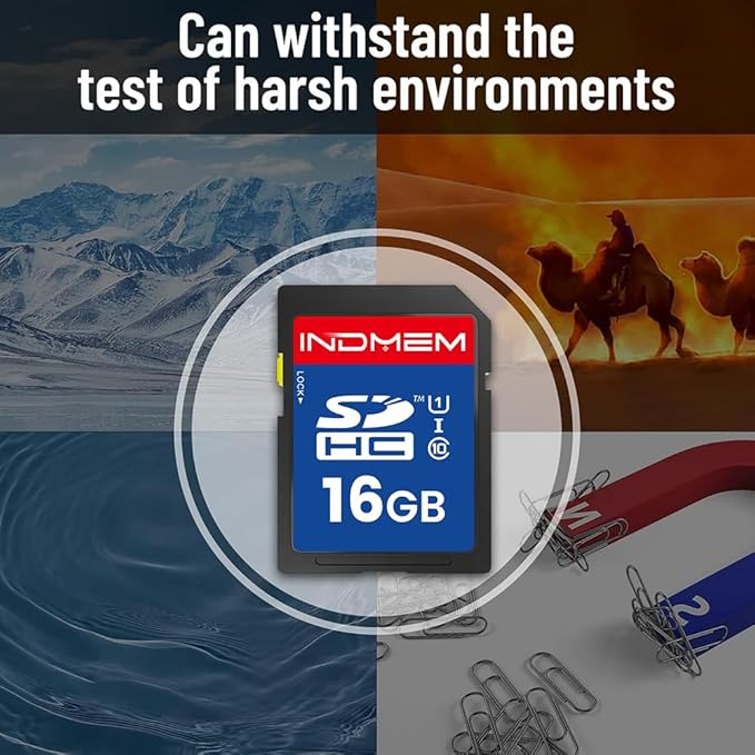 16GB SD Card, C10 SDHC UHS-I Memory Cards U1 Class 10 High-Speed Full 4K HD - Image 6