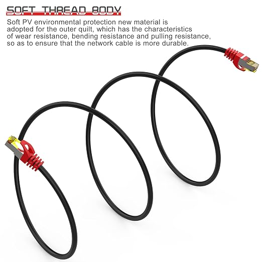 Cat 8 Ethernet Cable 150 ft, 1.5ft 6ft 10ft 20ft 25ft 30ft 75ft 100ft 150ft - Image 4
