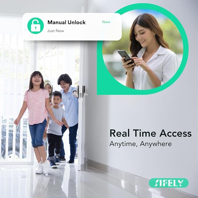 Built-in WiFi Fingerprint Smart Door Lock - Image 9