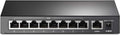 TP-Link 9 Fast Ethernet 10/100Mbps PoE Switch 8 PoE+ Ports @65W Sturdy Metal by TP-Link
