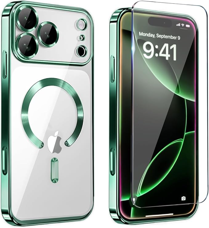 Magnetic Glossy Case for iPhone 17 Pro Max, iPhone 17 ProMax Phone Case Slim by Unknown