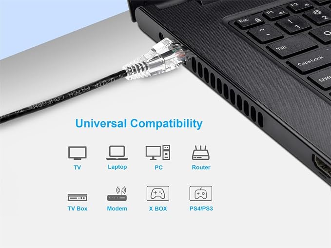 Monoprice Cat6 7ft Black Component Level Patch Cable UTP 28AWG 550MHz Pure Bare - Image 6