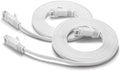 BUSOHE Cat6 Ethernet Cable 6FT 2Pack White, Cat-6 Flat RJ45 Computer Internet by BUSOHE