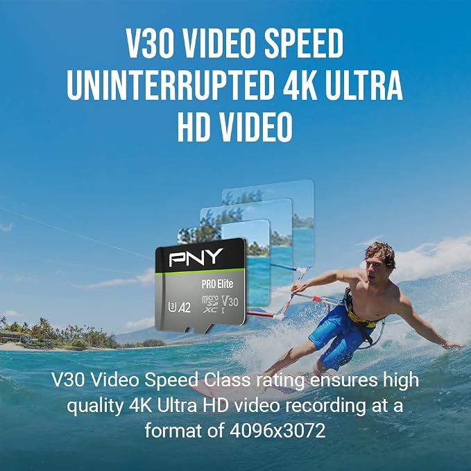 PNY 128GB PRO Elite Class 10 U3 V30 microSDXC Flash Memory Card - Image 4