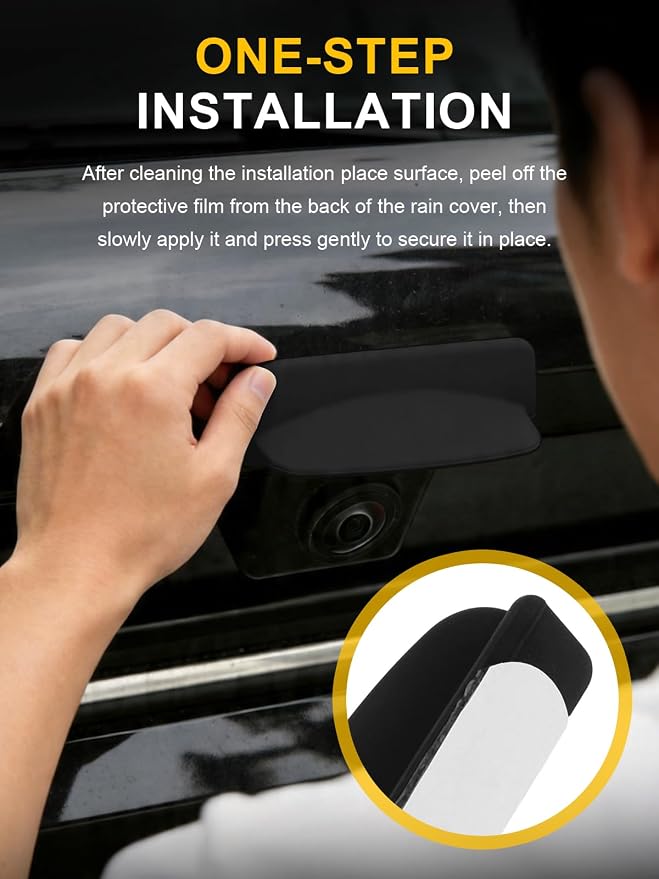 Car Camera Lens Protector 2-Pack + Backup Camera Rain Shield 1-Pack, - Image 7