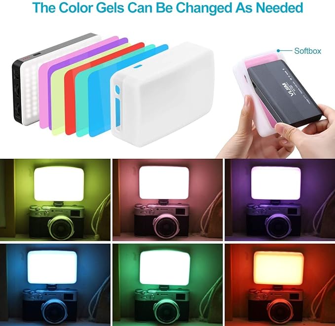 VIJIM VL120 LED Video Light on Camera, 6 Color Filters Mini Rechargeable LED - Image 3