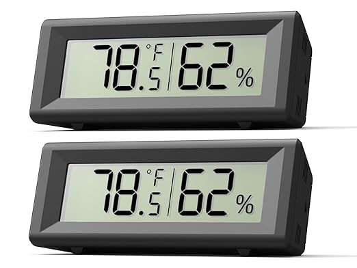 Small Digital Hygrometer, Humidity Meter, Indoor Thermometer, Room Temperature by PFTTDD
