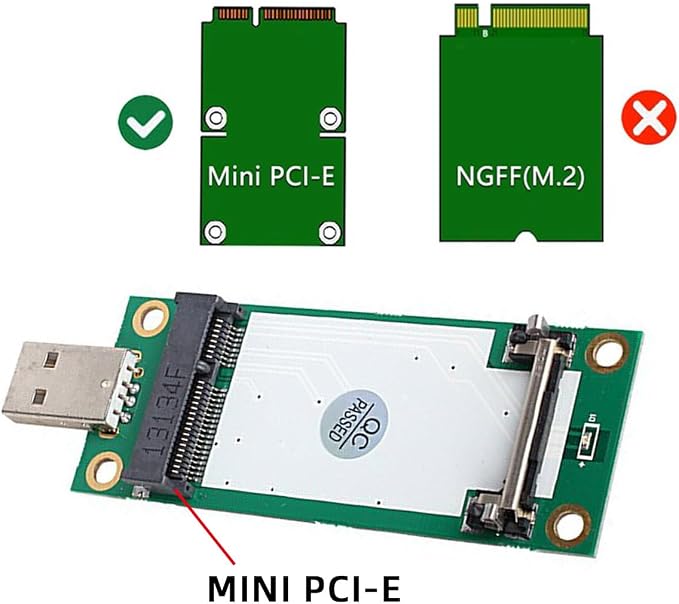 Mini PCI-E Wireless WWAN to USB 2.0 Riser Adapter Card - Image 6