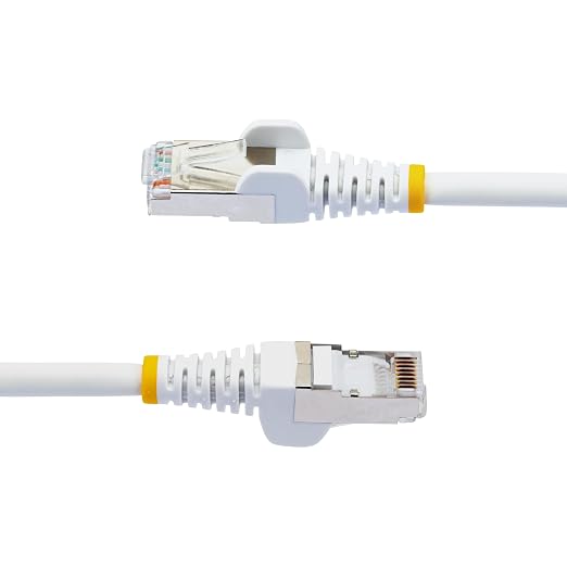 StarTech.com 75ft White CAT6a Ethernet Cable, Snagless RJ45, 100W PoE++ - Image 3