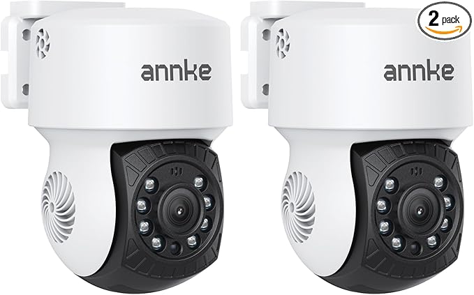 ANNKE 2Pack 1080P 2MP AHD CCTV Home Surveillance Dome Wired PT Camera by ANNKE