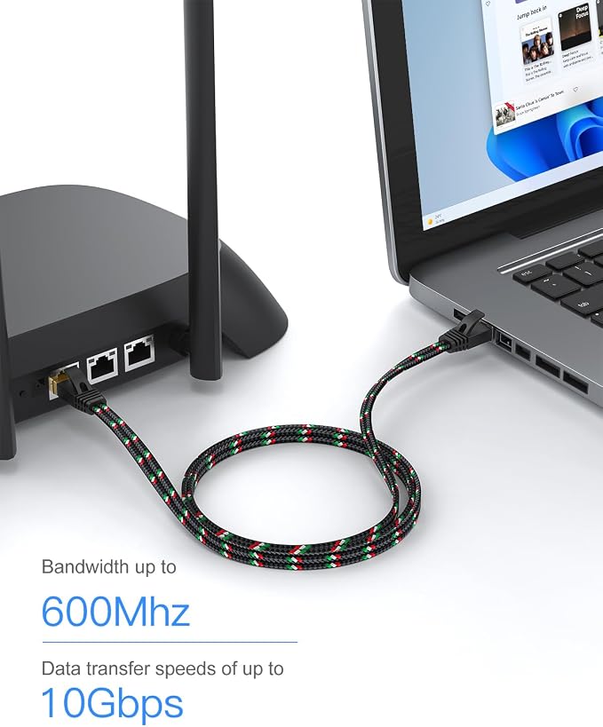 SNANSHI Cat 7 Ethernet Cable 10 ft - Image 4