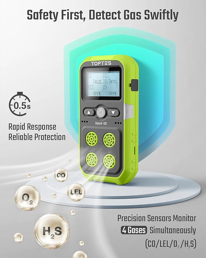 TopTes Guard-101 4 Gas Monitor Multi Detector - Image 2