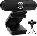 UHD 4K Webcam with Microphone: 8MP USB Computer Web Camera with Privacy Shutter by ToLuLu