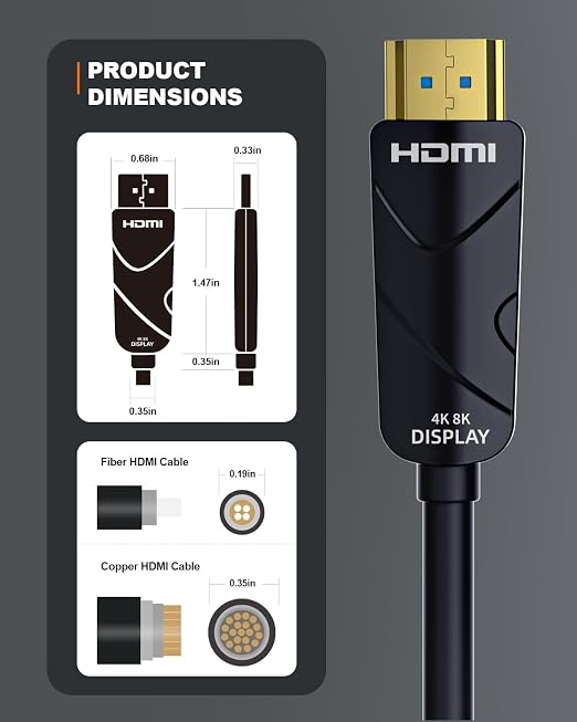 10K 8K 4K HDMI 2.1 Cable, CL3 Rated in Wall 48Gbps Ultra High Speed Cable 15 - Image 7