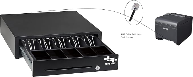 Heavy Duty Cash Register Drawer + Thermal Receipt Printer -for Windows Systems - Image 10