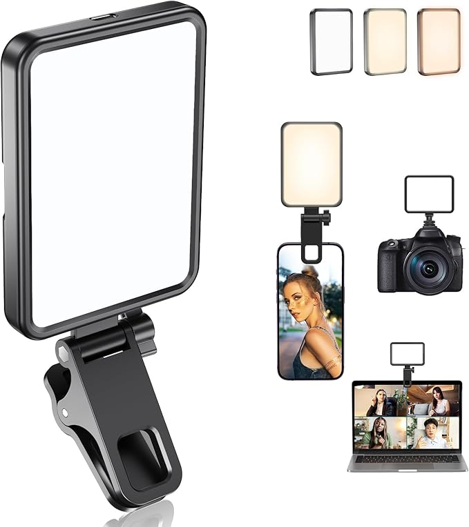 Rechargeable Soft Selfie Light for Phone, 4-14H Battery Portable LED Light for by DATARM