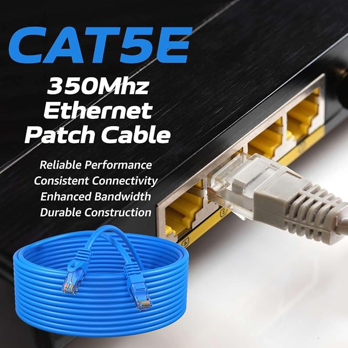 Cables Direct Online Cat5e 5FT Network Ethernet Patch Cable, 350Mhz Internet - Image 2