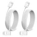 Ultra Slim 90° Degree Cat 6A Ethernet Cable Left Angled 30 Feet 2Pack, 10Gbps by DUTEVOLNS