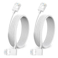 Ultra Slim 90° Degree Cat 6A Ethernet Cable Left Angled 15 Feet 2Pack, 10Gbps by DUTEVOLNS