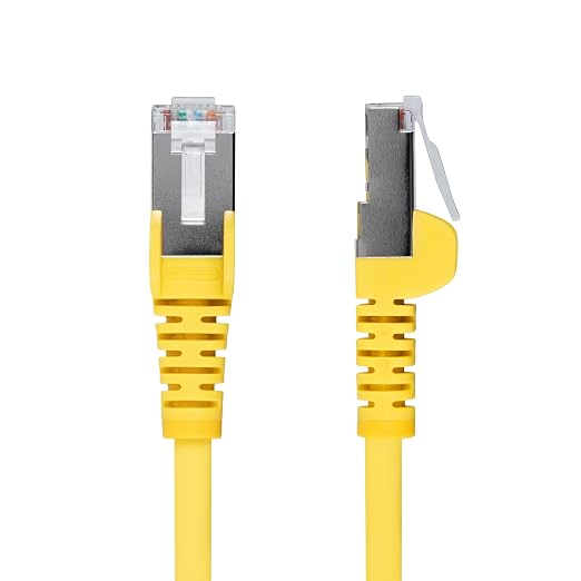StarTech.com 5ft Yellow CAT6a Ethernet Cable, Snagless RJ45, 100W PoE++ - Image 2