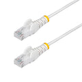 StarTech.com 4ft White Slim CAT6 Ethernet Cable, Snagless RJ45, 28AWG Pure Bare by StarTech