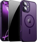 for iPhone 16 Plus Case with Privacy Screen Protector and Camera Protection by ZOZDOKG